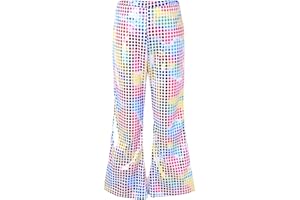 Choomomo Pantaloni da Danza Moderna Jazz Latino Bambina Pantaloni Zampa di Elefante Pantaloni Svasati Ragazza Pantaloni Larghi Tinta Unita Yoga Fitness Bambine Pants