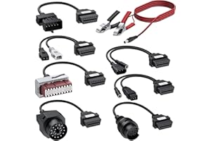 AUTOUTLET Un Ensemble de 8 Adaptateurs Kit de Câble d'Adaptateur de Diagnostic pour Appareil de Diagnostic Universel Auto OBD2 OBD1 Câble d'Adaptateur de Diagnostic pour AutoCom Delphi CDP DS150Er