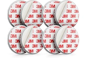 deleyCON 4X Montage Magnétique pour Détecteurs de Fumée Support Magnétique Détecteurs d'Incendie Support Magnétique Auto-Adhésif Surface Adhésive Diamètre 65mm