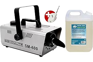 Showlite SM-600 Maquina de nieve incl. líquido de nieve 5L