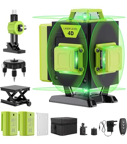 Livella Laser Verde HYCHIKA: Precisa, Con Caricamento USB E Supporto Magnetico, Perfetta Per Interni Ed Esterni