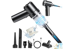 Euakee Handstaubsauger, 10000Pa Mini Auto Staubsauger Stark Tragbarer Wiederaufladbarer Akku Autostaubsauger mit 2 Filtern Kleiner Kabelloser für Auto, Haus, Küche