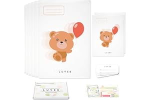 LUVEE 8 Bustine Corredino Neonato Ospedale UNISEX (6 Grandi e 2 Piccole) - 100% Made in Italy - Sacchetti Cambio Neonato Ospedale Riutilizzabili per Asilo e Viaggi