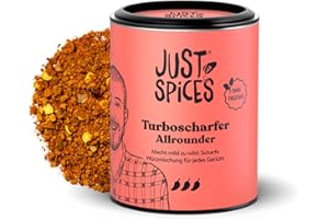 ‎JUST SPICES Just Spices Turbo Scharfer Allrounder I Mehr Wumms für jedes Gericht mit dreifach Chili I Gewürzdose, 61 g