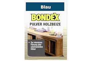 Bondex Holzbeize Pulverbeize Beutelbeize Beize auf Wasserbasis für Möbel 5er Pack (blau)