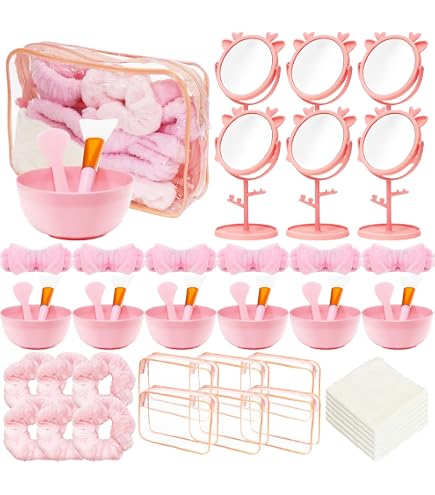 Kit De 20 Accessoires Pour Soirée Pyjama Filles - Masques Pour Les Yeux, Bandeaux, Bracelets - Idéal Fête Anniversaire Ou Spa Entre Copines - 6