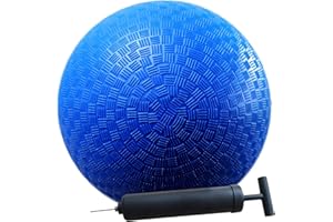 AppleRound 8.5-Inch Playground Ball with Air Pump, Pack of 1 Ball with 1 Pump, Official Size for Dodge Ball, Handball, Camps and Schools