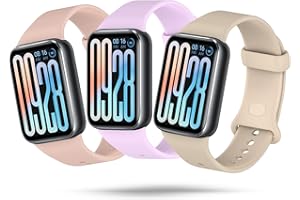 Xisair 3 silikonowe paski kompatybilne z Xiaomi Smart Band 9 Pro i Xiaomi Smart Band 8 Pro bransoletka sportowa, silikonowy pasek, oddychający, miękki i wygodny do Miband 9Pro/8Pro