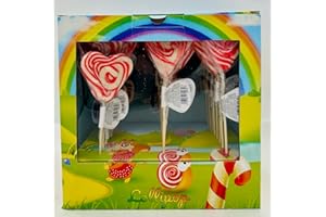 confezione lecca lecca cuore gusto fragola rosso bianco espositore 24 pz 40 gr Rossini's