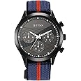 Titan Analog Gray Dial Men's Watch-90129QP02, Blue, Quartz Movement