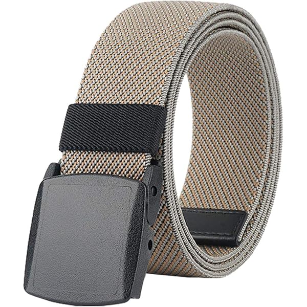 Elastischer Stretch-Freizeitgürtel Für Herren – Tactical Hiking Belt Mit Kunststoffschnalle, Verstellbar, Ca. 127 Cm