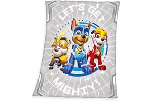Herding Paw Patrol Fleecedecke, 130 x 160 cm, Polyester, Grau