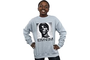 Absolute Cult Eminem Garçon Skull Face Sweat-Shirt Sport Gris 7-8 Years