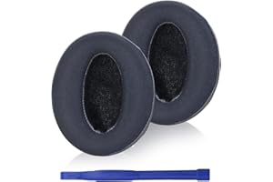 Adhiper Żel chłodzący wymienne nauszniki do Sennheiser HD 450BT, HD4.50, HD4.50BT, HD 4.50BTNC, HD4.50SE, HD4.40BT, HD4.30G, HD4.20S, HD458BT, HD 450, HD400S, HD350BT, HD300 słuchawki (czarne/żelowe)