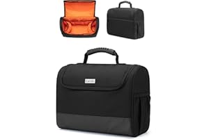 CURMIO Bartender Set Aufbewahrungstasche, Tragetasche für Cocktail Set, Cocktailshaker Bar Set, Reisetasche für Barkeeper Set, Patent Angemeldet(Ohne Cocktail Zubehör),Schwarz