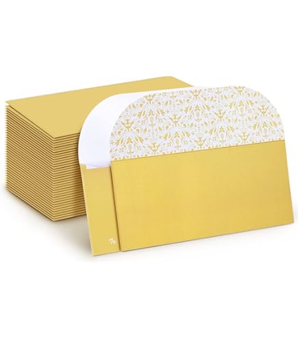 100 Pack Gold Money Envelopes For Cash Gifts, Fancy Decorative - View #8