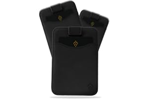AKIELO RFID-blockerande Korthållare och Presentlåda – Kompakt och Slim Plånbok – Minimalistisk Kortplånbok (CHARLIE - Svart U