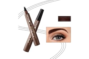 Onlyoily Lápiz de para Cejas, 4 puntas finas micro-escultura & larga duración impermeable líquido pluma de la ceja (02)