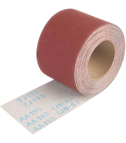 Carta Vetrata A Rotolo Goodway - Ossido Di Alluminio Grana 180, 115mm X 10m | Per Legno, Metallo E Plastica - Foto 6