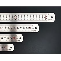 Set 3 Righelli In Acciaio Inox - 15cm, 20cm, 30cm Con Doppia Scala Metrica E Imperiale - Foto 5