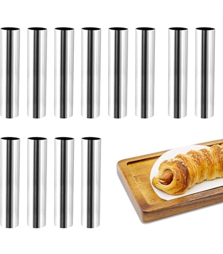 Stampini Cannoli Tradizionali In Alluminio Antiaderente - Set Da 25 Pezzi Per Dolci Fatti In Casa - Foto 3