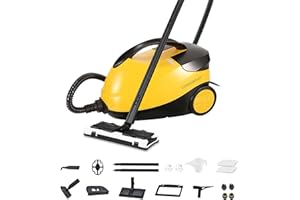Comforday 2000W Multipurpose Steam Cleaner with 17 Piece Accessories, Household Steamer with 1.5L Tank and 9.8 FT Cord, Steamer for Cleaning Floors, Kitchen, Windows, Ovens, Cars, and more