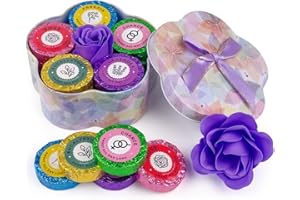 LEOCE shower Steamer Duselöcher Arôme-Therapie 20er Pack – Muttertag-Geschenkset mit Blumendose, Stressabbau mit Essential-Oil, Dauerhafter Duft für Hausspa, Badezeit-Ritual & Reiseessentials