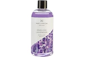 Wax Lyrical English Lavender Reed Diffuser Refill - 200ml | Soothing English Lavender Fragrance | Made in England