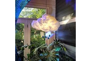 Walaka luggage 💗Walaka💗Moderne Nuage Lampe Suspensions Lustre Plafonniers en Coton Abat-jour Eclairage de Plafond pour Café Couloir Salle à Manger Salon Fille Chambres D'enfants (Jaune)