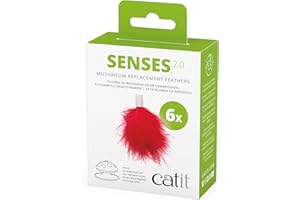 CATIT Cat Senses 2.0 Repuesto Plumas 6 szt., kolor czerwony, 43143