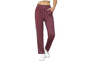 iClosam Pantaloni Sportivi Donna in Cotone Larghi Pantaloni da Tuta Donna con Tasche e Coulisse Regolabile Pantaloni Donna per Jogging Fitness Sport S-XXL