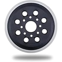 Plateau De Ponçage 125 Mm Pour Bosch PEX 300/400 AE - 8 Trous - Caoutchouc Durable