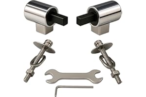 HYDRO HOME Cerniere Tavoletta WC con Fissaggio dall’Alto, Copriwater Termoindurente Compatibile con Vari Modelli, Ricambi Tavoletta WC, Cerniere Soft Close Fisse, Montaggio Facile, Made in Italy