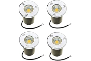 WZYJLyds Faretti LED da Incasso per Pavimento Esterno 3W Faretto Incasso Segnapasso IP67 Impermeabile per Giardino, Esterno, Terrazzo(RGB,220V)
