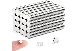 FINDMAG Lot de 50 petits aimants puissants pour réfrigérateur, tableau d'affichage, 5 x 2 mm, pour tableau magnétique, tableau blanc, pour artisanat, assemblage de pièces