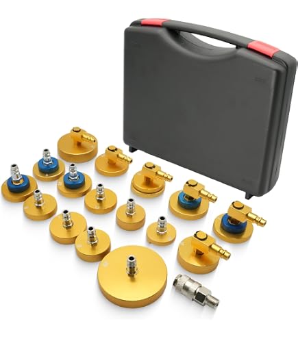 17× Bremsenentlüftungsgerät Adapter Set KFZ Bremsflüssigkeitsadapter