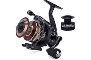 Gosccess Angelrollen Spinnrollen Süßwasser Salzwasser Angelrolle 14+1BB Kugellager Spinnrolle Links/Rechts Austauschbare Angelrolle