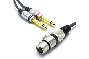 Kabel XLR Źeński 2x Jack 6.3 Mono VITALCO 3m