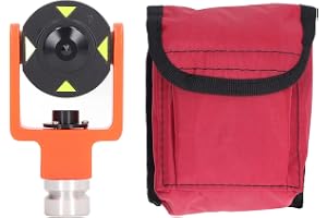 Fafeicy Mini Prism System Kit Heavy Duty Copper Coated Clear and Excell for Engineering Survey, Total Station With S Hook Bra