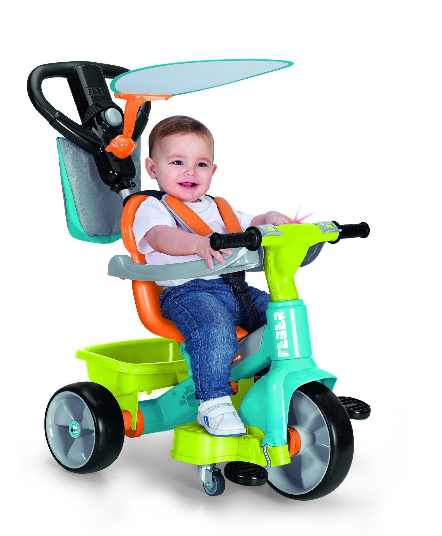 triciclo feber baby plus music instrucciones