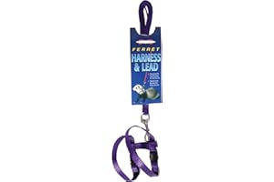 Marshall Pet Products 572018 Ferret Harness & Lead Purple, 48 in