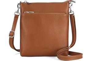 befen Małe torebki crossbody z prawdziwej skóry dla kobiet podróżne torby na ramię lekkie z regulowanym paskiem na ramię