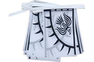 AZ FLAG - Fahnenkette Wikinger Raven 6 Meter Mit 20 Flaggen - 21x14 cm - Raben Girlande Flaggenkette 14 x 21 Cm