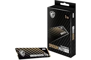 MSI SPATIUM M470 Pro PCIe 4.0 NVMe M.2 1TB - Unidad de estado sólido interna PCIe 4.0 NVMe M.2, 5000 MB/s de lectura y 4400 MB/s de escritura, 3D NAND, seguridad de datos integrada, garantía de 5 años