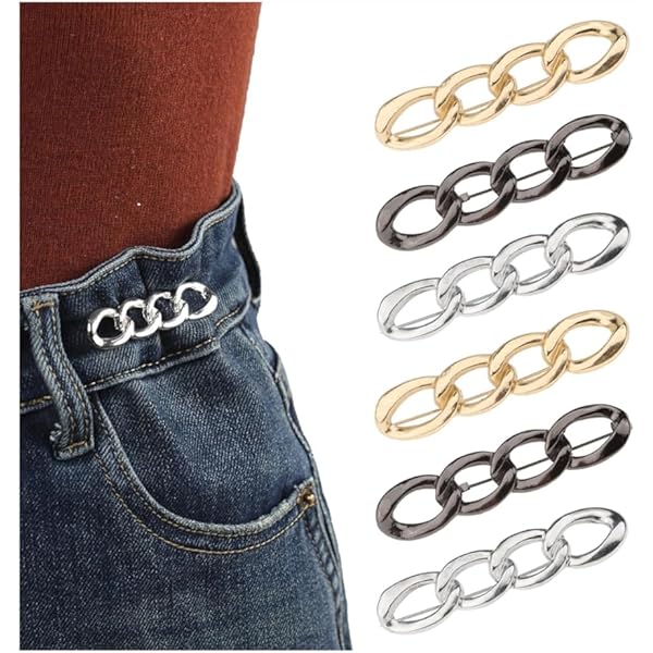 12 Pinces à Serrer La Taille De Pantalon - Ajusteur De Jean, Réducteur De Tour De Taille, Invisible