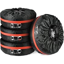 Housses De Pneus Imperméables Ksvaye - Lot De 4 Pour Voiture 73x110 Cm - Protection UV Et Intérieur Argenté - 18 à 22 Pouces