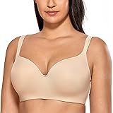 Delimira Women's Underwire Seamless Balcony Full Cup Lightly Padded Bra