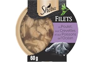 Sheba Las Domas DE SHEBA 32 x 60g Filetes De Pollo, Camarones y Peces del Océano