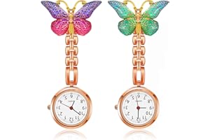 Xinjieda Nurses Fob Watch Quartz Pocket Watch Nurse Watch with Brooch Clip, Digital Watch Nurses Fob Watches for Nurses