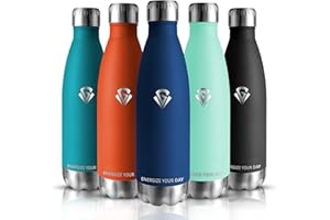 Grsta Botella Agua Acero Inoxidable - 750ML - Botella Termica - Botella de Agua Deportiva - Sin BPA - Cantimplora Termica 0.75l Reutilizable, para Adultos, Gym, Escuela, Gimnasio